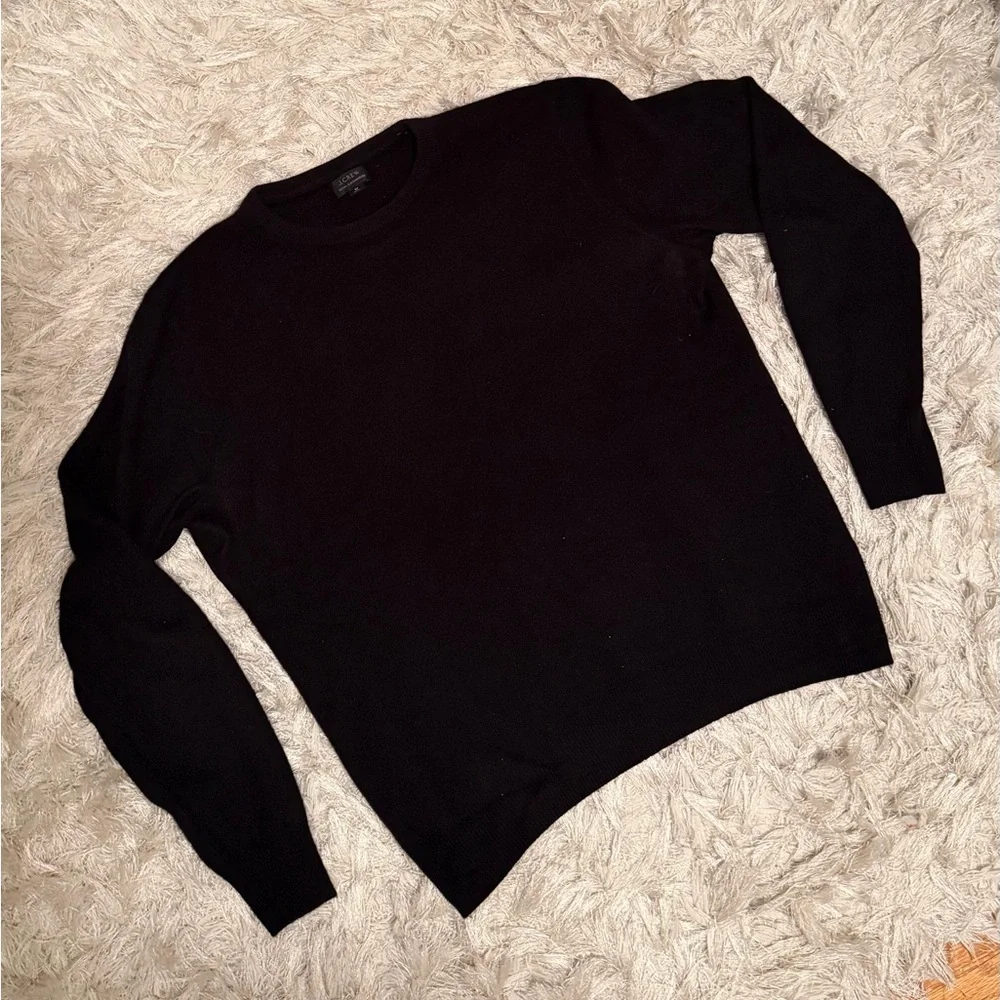 J. Crew Black Cashmere Sweater - Picture 1 of 8